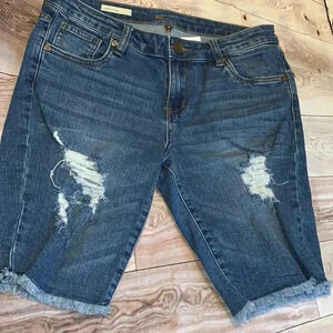 Kut from the Kloth Sophie Bermuda denim shorts